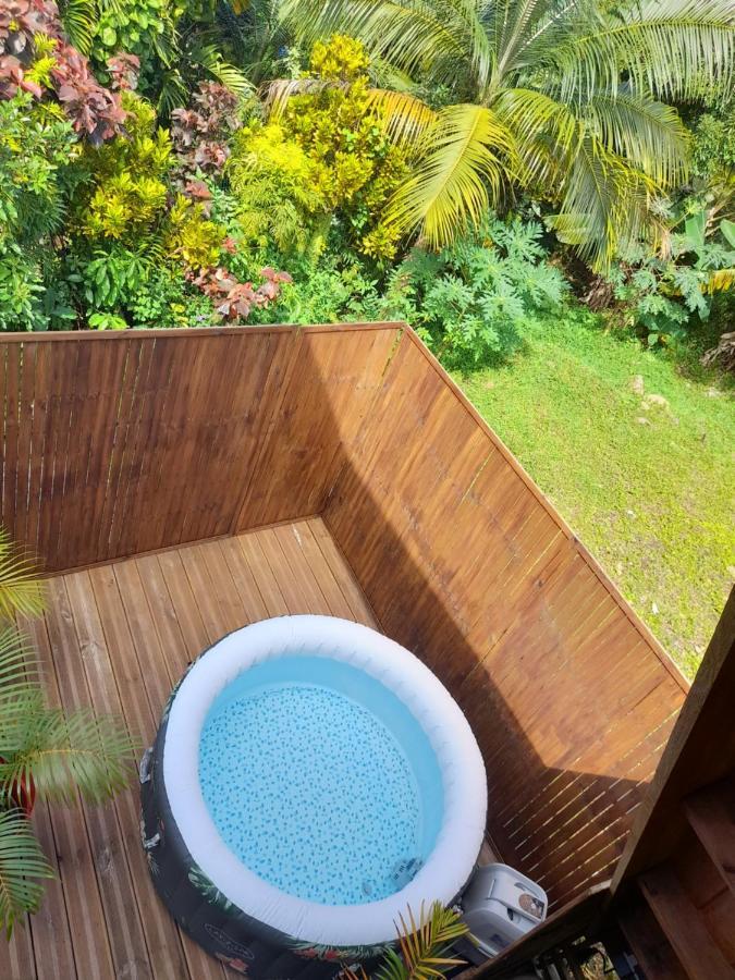 Charmant Chalet Avec Jacuzzi, L'Ile O Vert سانت فيليب المظهر الخارجي الصورة